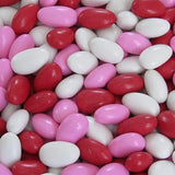 Red Pink & White Jordan Almonds Mix by It's Delish, 3 LBS Bulk Bag | Valentines and Mothers Day Girl Theme Bulk Party Favors Almond Nut Coated in