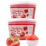 Fusion Select Bursting Boba Popping Boba Pearls Fruit Tea Snack Toppings (Strawberry, 2 Pack)