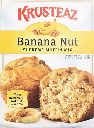 Krusteaz, Banana Nut Muffin Mix, 15.4 oz Box (Pack 3)