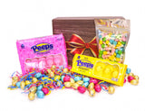 Gift Box Garden | Easter Candy & Chocolate Gift Box | Includes Marshmallow Chicks, Candy Corn & Foil Wrapped Chocolate Eggs | Festive Bunny Basket