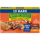 Nature Valley Sweet and Salty Nut Granola Bars, Variety Pack, 15 Bars, 18 oz