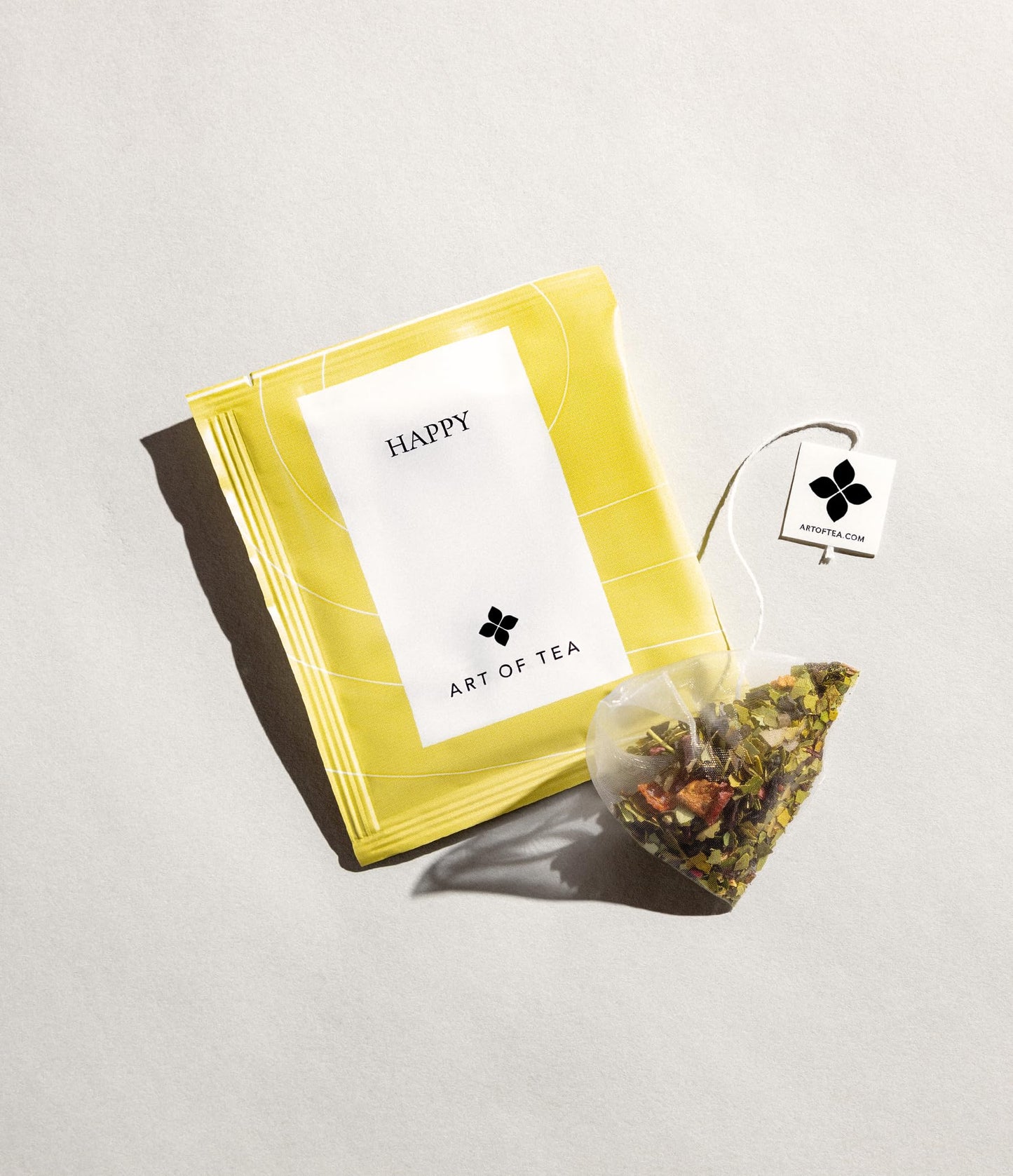 Art of Tea | Organic Happy Jasmine Green Tea | 50 Pyramid Tea Bag Sachets