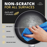 Non Scratch Dish Scrubbers for Cleaning Dishes (12 PK) - Reusable Kitchen Sponge - Replace Dish Sponges for Washing Dishes - Best Household Scrubbing