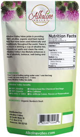 Burdock Root Tea Organic - 100% Alkaline - 45 Unbleached/Chemical-Free Burdock Root Tea Bags - Pack of 3 - Caffeine-Free, No GMO