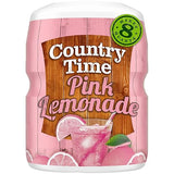 Country Time Pink Lemonade Powdered Drink Mix, 1 Canister, for Flavorful Hydration and Shareable Refreshment, Naturally Flavored with Other Natural