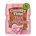 Country Time Pink Lemonade Powdered Drink Mix, 1 Canister, for Flavorful Hydration and Shareable Refreshment, Naturally Flavored with Other Natural