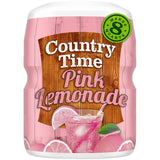 Country Time Pink Lemonade Powdered Drink Mix, 1 Canister, for Flavorful Hydration and Shareable Refreshment, Naturally Flavored with Other Natural