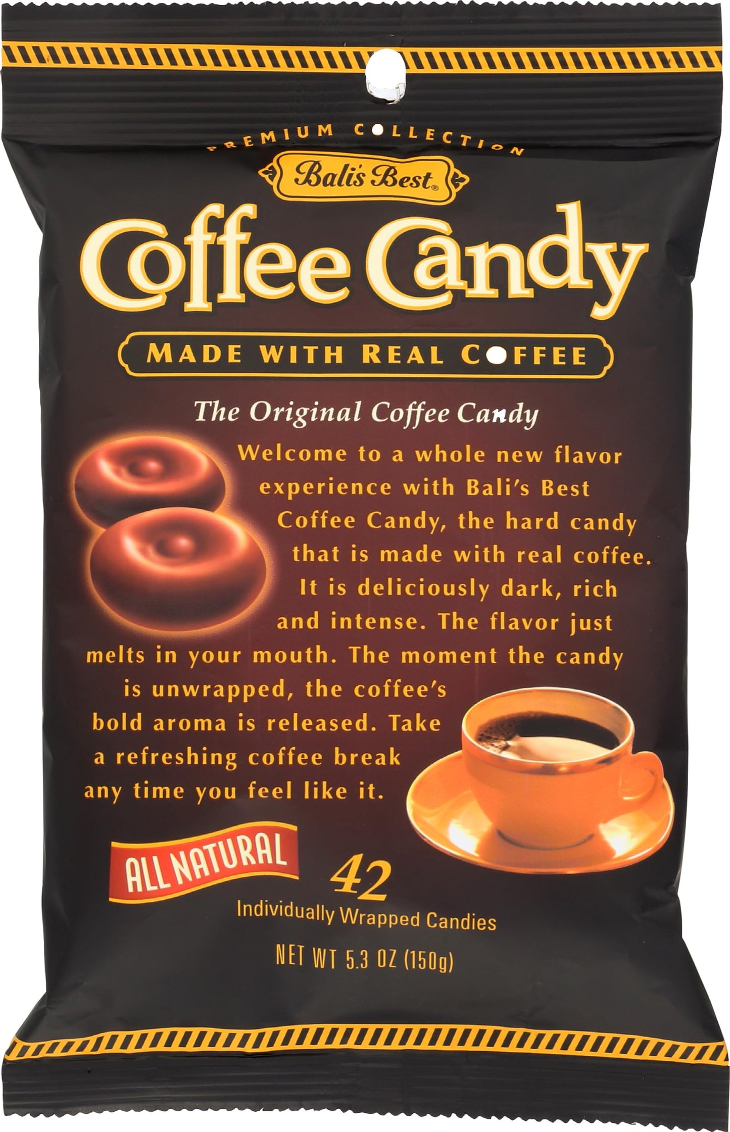 Bali's Best Candy Best Coffee, 5.3 oz