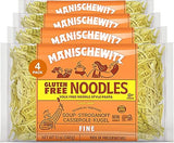 Manishewitz Gluten Free Fine Noodles 12oz (4 Pack) All Natural, Yolk Free, Low Sodium, Kosher for Passover and Year Round