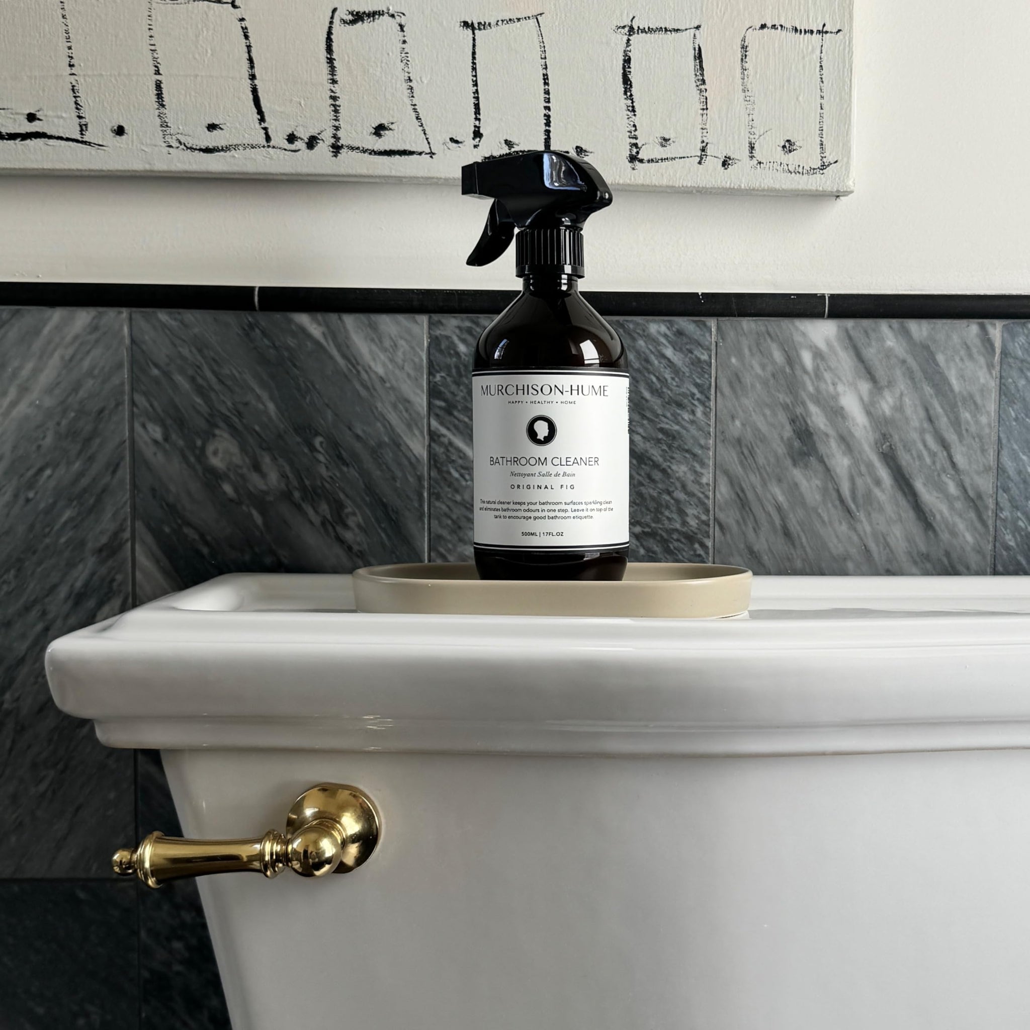 Murchison-Hume Powerful, Plant-based, Multi-Surface Bathroom Cleaner Spray for Basins, Tubs, Tiles, and Toilets. Eliminates Odor, 17oz, Original Fig