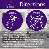 Granite Gold Polish Spray, Streak-Free Shine for Granite, Quartz, Marble, Travertine, Natural Stone Countertops, 24 Fl Oz (Pack of 1)