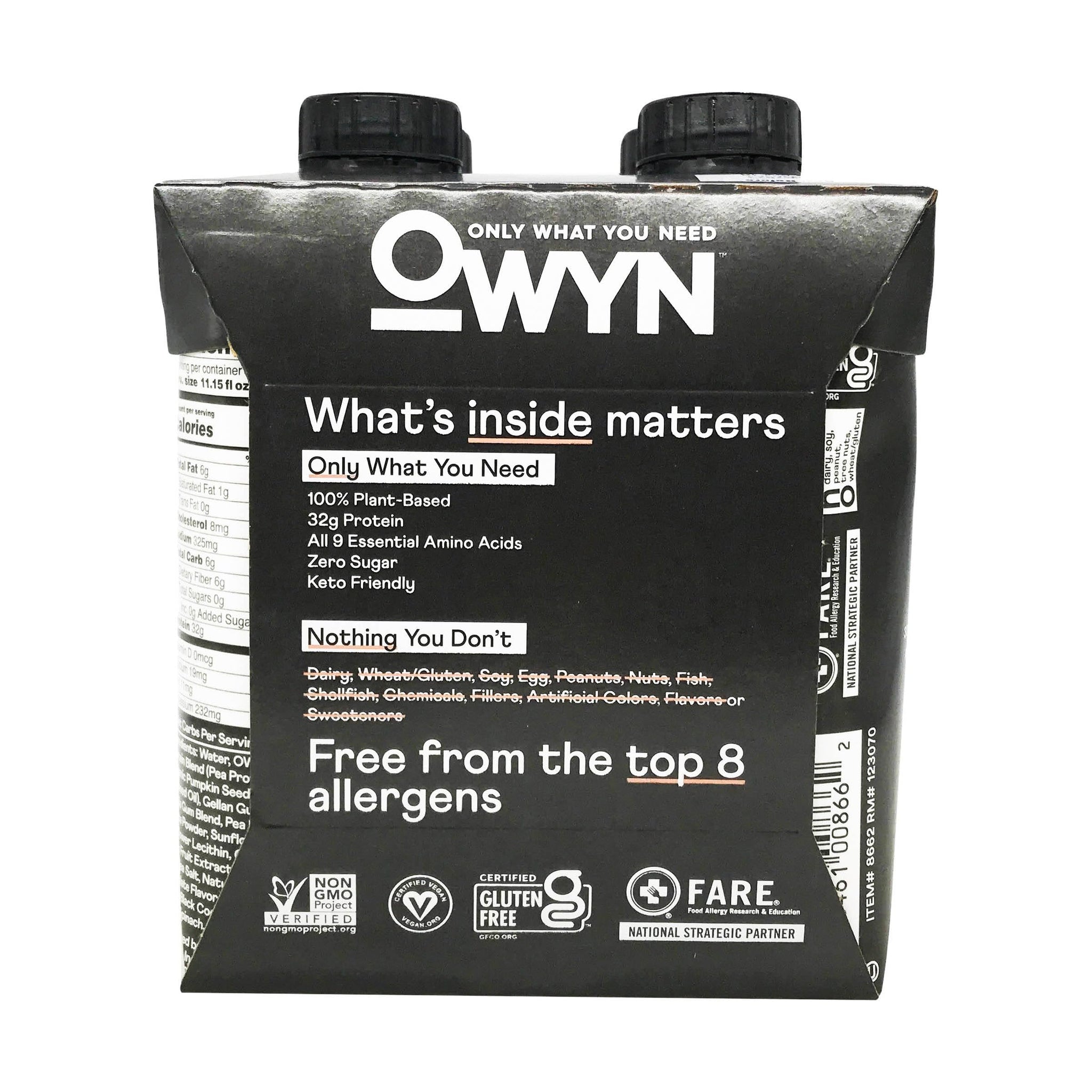 Owyn Chocolate Elite Plant Protein Shake 4pk, 11.15 FZ