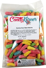 Sunrise Neon Gummy Sour Worms 1 Pound ( 16 OZ )