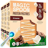 Magic Spoon High Protein Pastries, S'mores - 11g Protein, 6g Fiber, 5g Net Carbs, 3g Sugar - Gluten Free, Grain Free, Keto Friendly Protein Snacks - 3