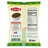 Tazah Zaatar 16oz Jordanian Zatar Spice Blend Green Za'atar Thyme Mixture in Bag