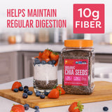BetterBody Foods Organic Chia Seeds 2 lbs, 32 Oz, with Omega-3, Non-GMO, Gluten Free, Keto Diet Friendly, Vegan, Good Source of Fiber