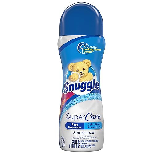 Snuggle SuperCare in-Wash Scent Booster Beads, Sea Breeze, Fade Protection and Color Run Protection, 19 Ounce