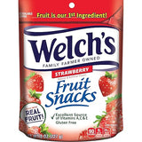 Welch's Fruit Snacks, Strawberry, Perfect for Sharing, Bulk Bag, 8 oz (Pack of 1)