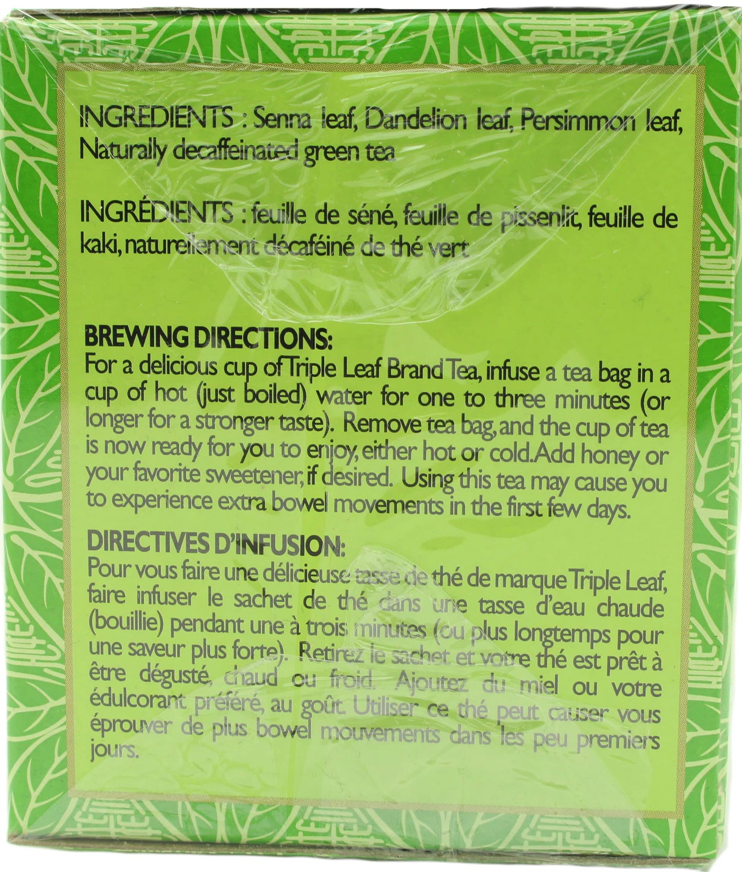 Triple Leaf Brand Dieters' Tea, Green, 20-Count