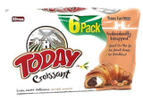 Today Soft Croissant, Perfect Breakfast Pastry, Individually Wrapped (Chocolate Hazelnut & Vanilla, Pack of 6)