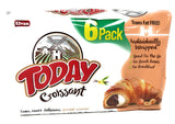 Today Soft Croissant, Perfect Breakfast Pastry, Individually Wrapped (Chocolate Hazelnut & Vanilla, Pack of 6)