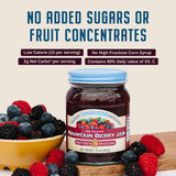 Nature's Hollow Mountain Berry Jam: Sugar Free Jam and Preserves, Low Cal, Non GMO, Keto Jam, Vegan, Gluten Free, and Diabetic Friendly - Sugar Free