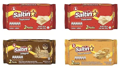 Saltin Noel Crackers Variety Bundle | Includes Two Packs of Saltin Original + One Pack Saltin Cheese and Butter + One Pack Saltin Wheat | 31.76 Total