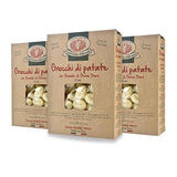 Rustichella d'Abruzzo Potato Gnocchi (Pack of 3), 500g Traditional Italian Dumplings - Soft, Pillowy Texture - Cooks in Just 2 Minutes - Perfect