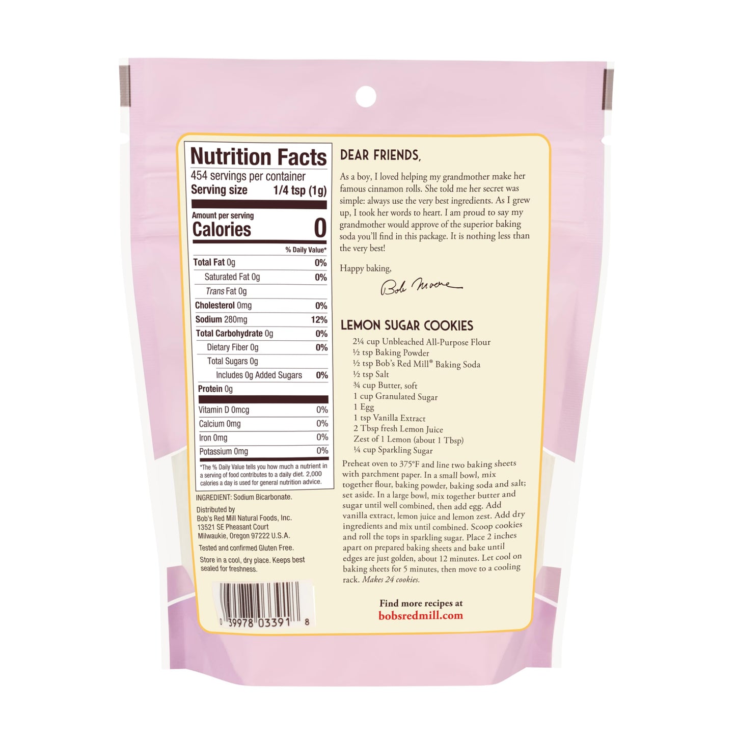 Bob's Red Mill Baking Soda, 16oz (Pack of 1) - Non GMO, Gluten Free, Vegan, Paleo Friendly, Kosher