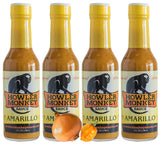 Howler Monkey Sauce - Amarillo Hot Sauce - 5 Fl Oz (Pack of 4)