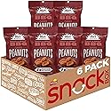 Nut Harvest Flavored Peanuts, Sweet & Tangy BBQ, 5.5 oz Bags, (6 Pack), 7g Protein Per Serving