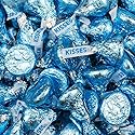 90ct Light Blue Candy Kisses Milk Chocolate (Approx. 90 pcs)