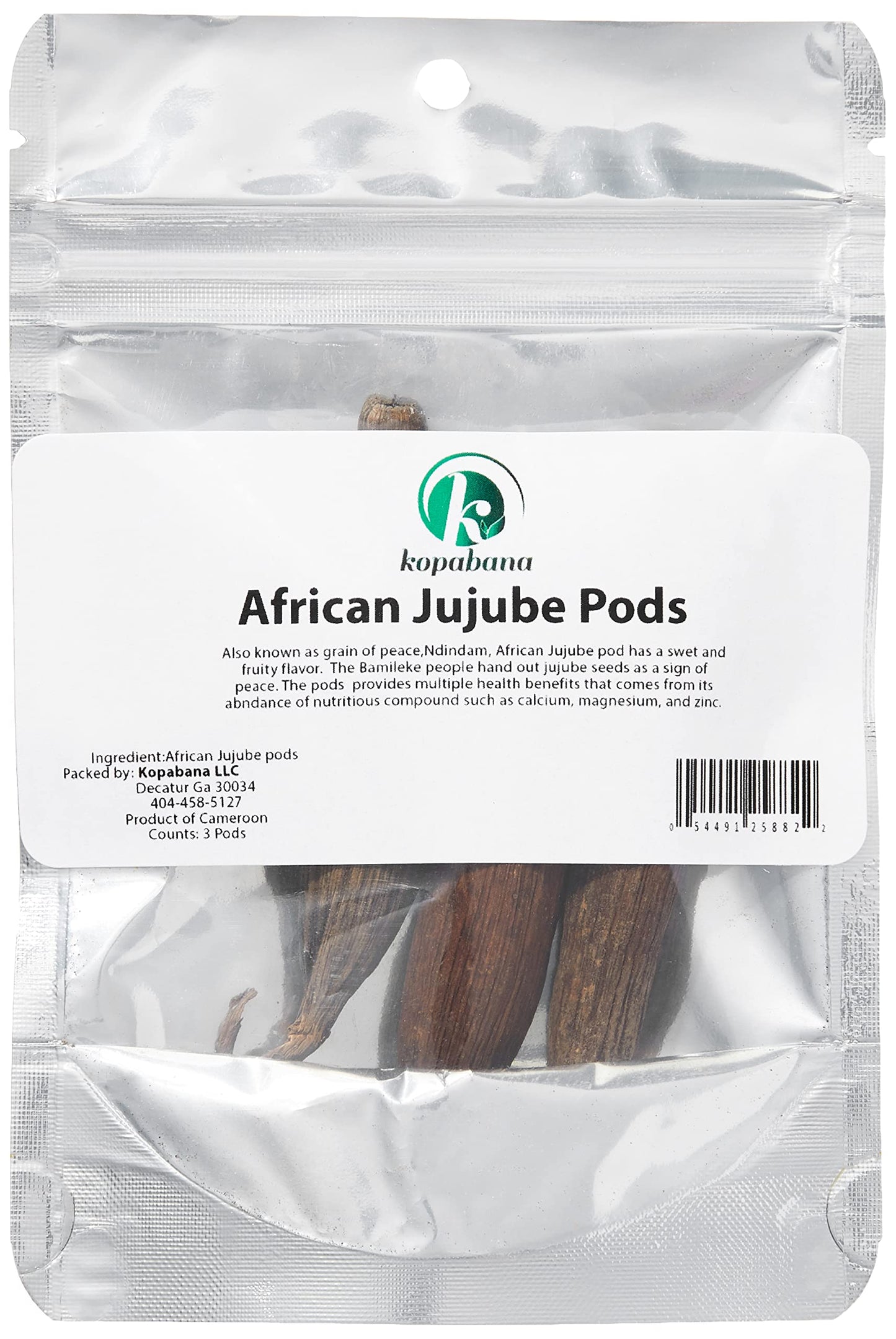 KOPABANA Grains of Peace | Seeds of peace | Graines de la paix | "ndidam" | jujube | African spices & seasonings | 3 pcs