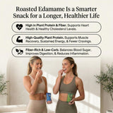 Rel Snacks Sea Salt Roasted Edamame Beans - High Protein, Low Carb Snack (11g Protein) - Keto, Vegan, Non-GMO - Made with Avocado Oil - 10 Pack, 0.9