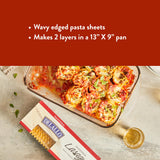 DeLallo Lasagna Sheets, 13.2 Ounce Box, Classic Italian Recipe, Made with 100% Durum Wheat Semolina Flour, Made in Italy, Vegan, Non-GMO, (6 Pack)