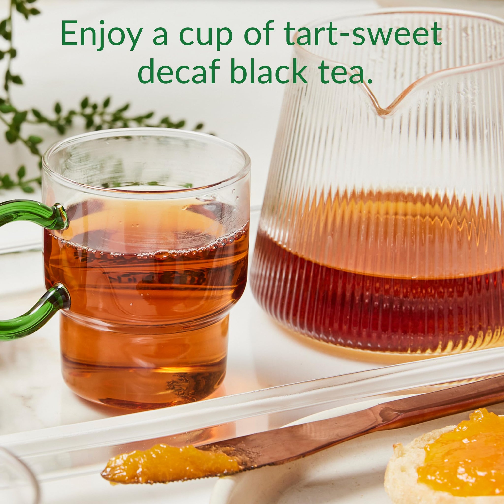 The Republic of Tea - Decaf Apricot Black Tea Tin, 50 Tea Bags, Environmentally-Friendly Decaffeinated Tea