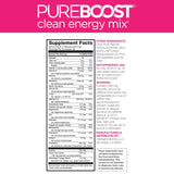 Pureboost Clean Energy Powder Drink Mix,13 oz, Refreshing Energy Booster with B12 Vitamins, Electrolytes, Antioxidants, Sugar-Free with No Sucralose