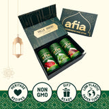 Afia Mediterranean Pantry Spices Gift Set | Aleppo Pepper, Dried Mint & Sumac | Seasoning Set for Steak, Chicken, Vegetables & BBQ Rub (Pack of 3)