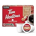 Tim Hortons Hazelnut Flavored, Medium Roast Coffee, Single-Serve K-Cup Pods Compatible with Keurig Brewers, 12ct K-Cups, Red