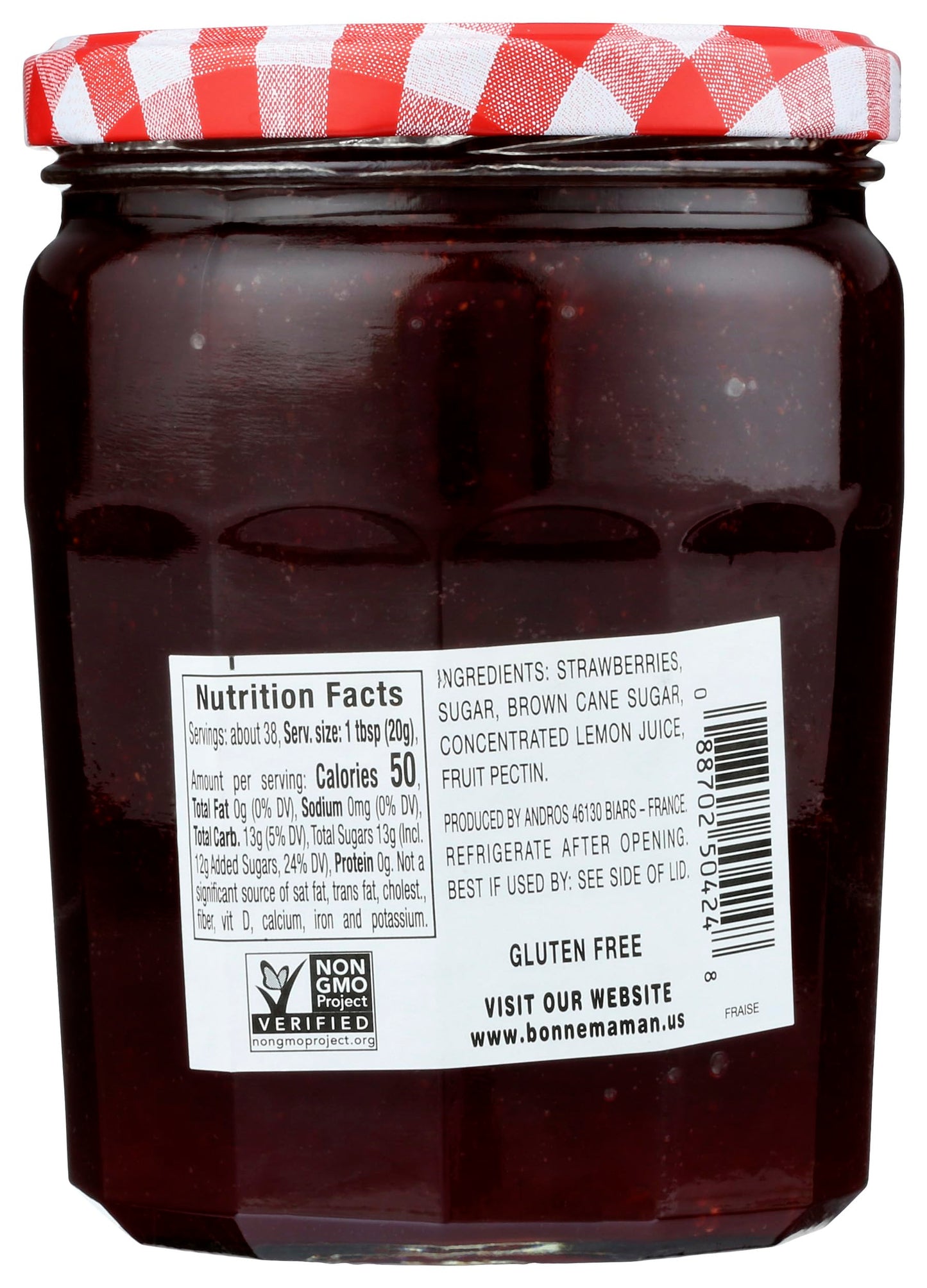 Bonne Maman, Strawberry Preservers Value Size, 26 Ounce