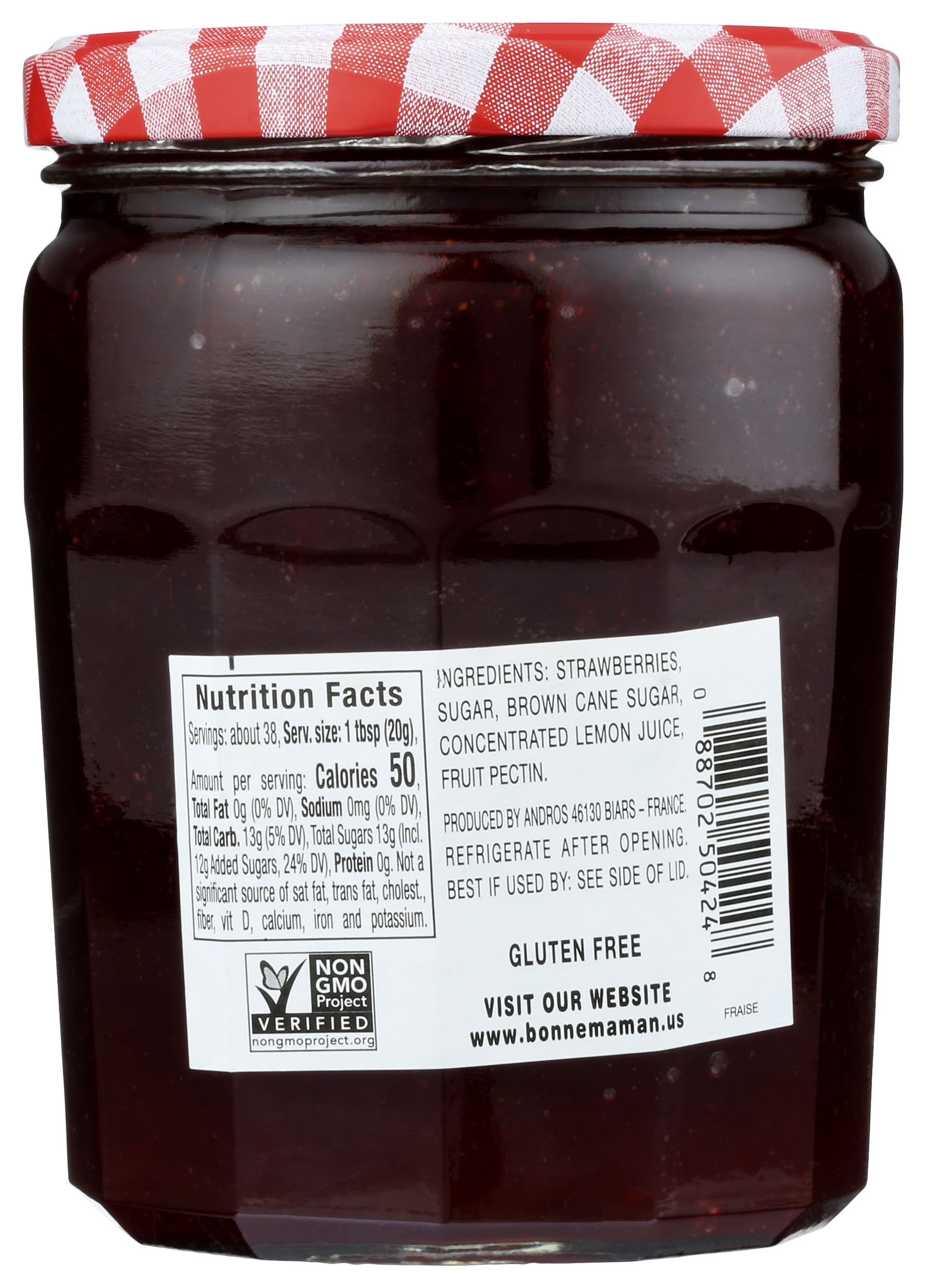 Bonne Maman, Strawberry Preservers Value Size, 26 Ounce