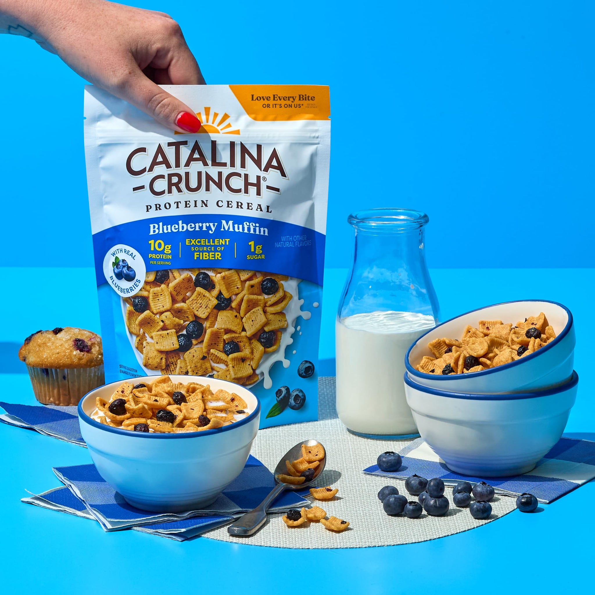 Catalina Crunch Protein Cereal, Blueberry Muffin, 8 oz Bag (Pack of 1)