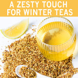 SPICES VILLAGE Lemon Peel Zest, Dried Lemon Peel Granules, Lemon Zest Seasoning for Baking, (4 Oz), Citrus Fruit Seasoning for Cooking & Herb Tea
