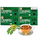 3 Ballerina Diet Tea Extra Strength - Caffeine-Free Herbal Tea Bags for Digestive Comfort and Weight Maintenance - Pack of 4 (72 Count)