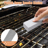 MiToBeLe Heavy Duty Oven Cleaner Brush Set,Oven Cleaning Kits,Oven Cleaning Tools Accessories with Razor Blade Scraper,Crevice Cleaning Brush,Pumice