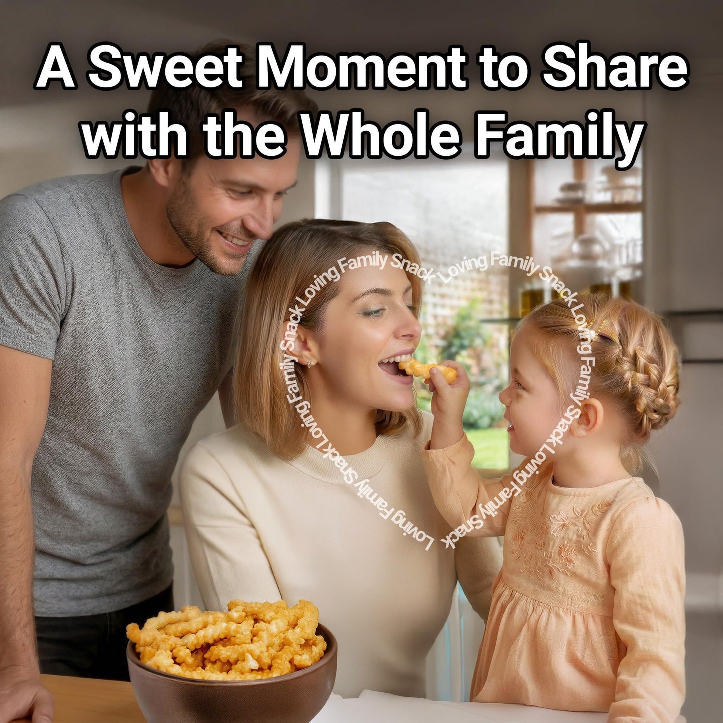 Nongshim Honey Twist Snack, Sweet Crispy Korean Snack, Acacia Honey, Twisted Crinkle Shape, Crunchy Kids Snacks, Big Size Resealable Bag, 10.05 oz (1
