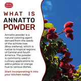 Spicy World Annatto Powder 4 Ounce Bag (113g) - Premium Ground Annatto Seed and Achiote Powder for Vibrant Dishes - Latin American Flavors