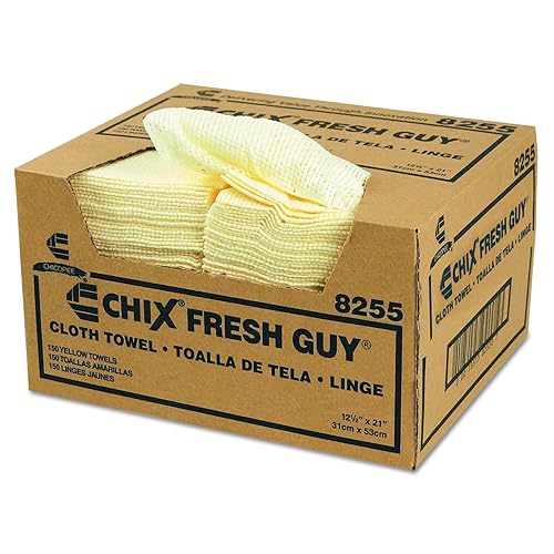 CHI8255 - Fresh Guy Towels, 13 1/2 X 13 1/2, Yellow