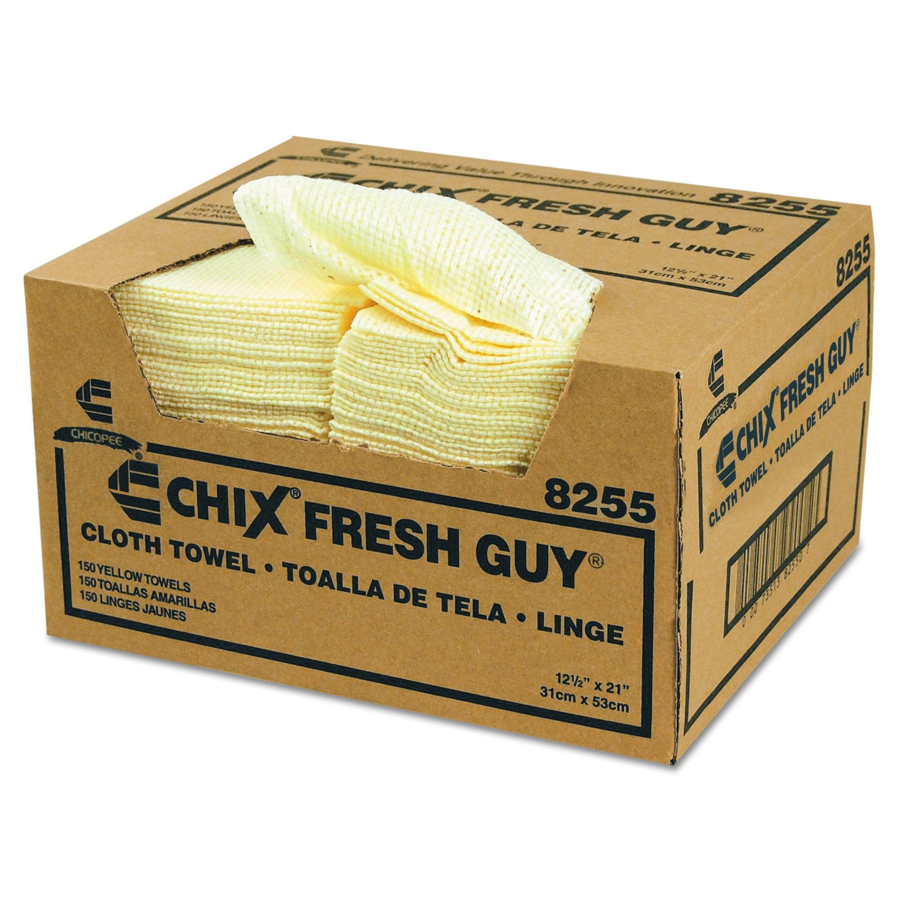 CHI8255 - Fresh Guy Towels, 13 1/2 X 13 1/2, Yellow