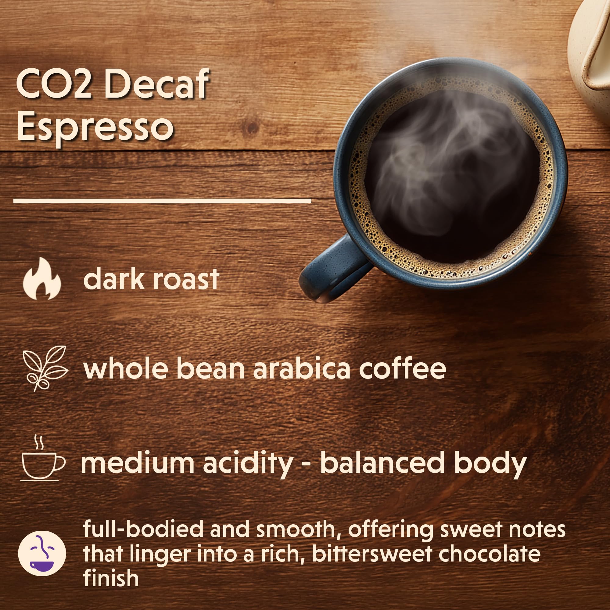 Coffee Bean Direct Bold Decaf Coffee Variety Bundle - Espresso & Sumatra, Whole Bean, Dark Roast, 1 Pound Bags (Pack of 2)